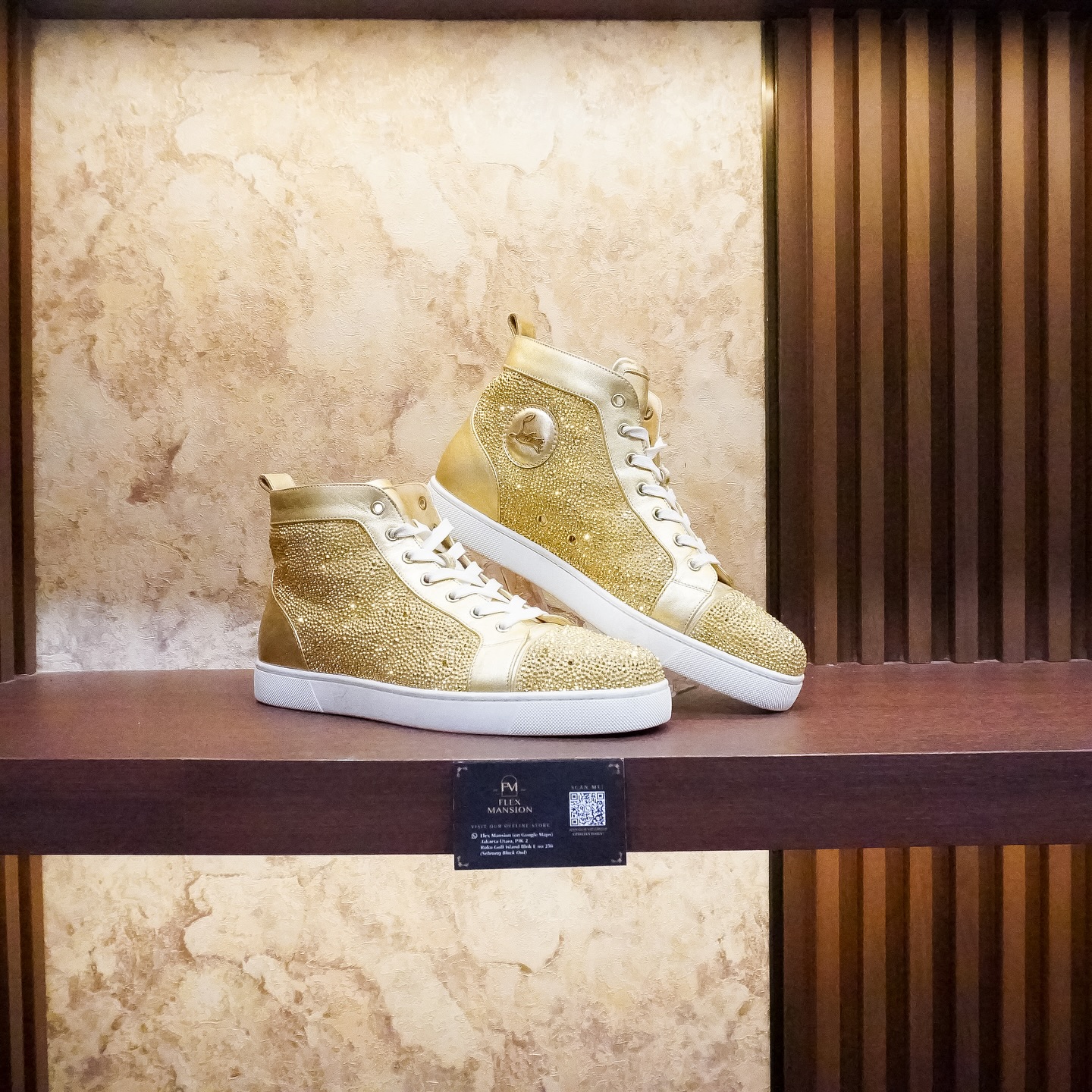 CL louis high strass gold (new 60jt