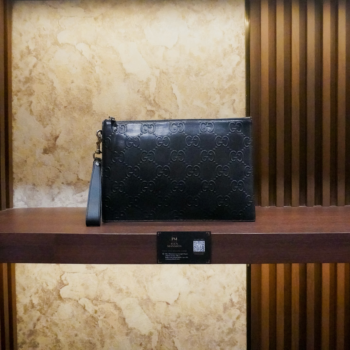 Gucci gg interlocking clutch leather (new 21jt